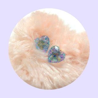 クロスハートのピアス（小）(ピアス)