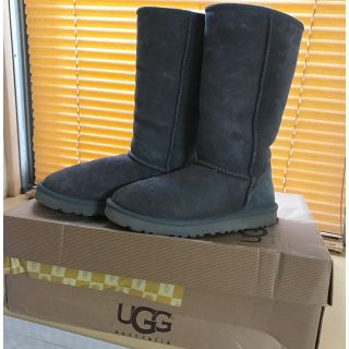 アグ(UGG)のUGG グレーロングムートンブーツ(ブーツ)