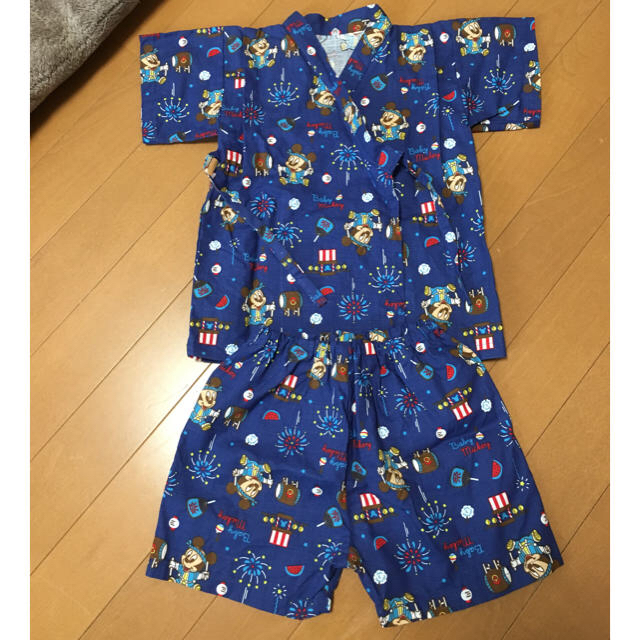 Disney(ディズニー)の甚平 ベビーミッキー 90 キッズ/ベビー/マタニティのキッズ服男の子用(90cm~)(甚平/浴衣)の商品写真