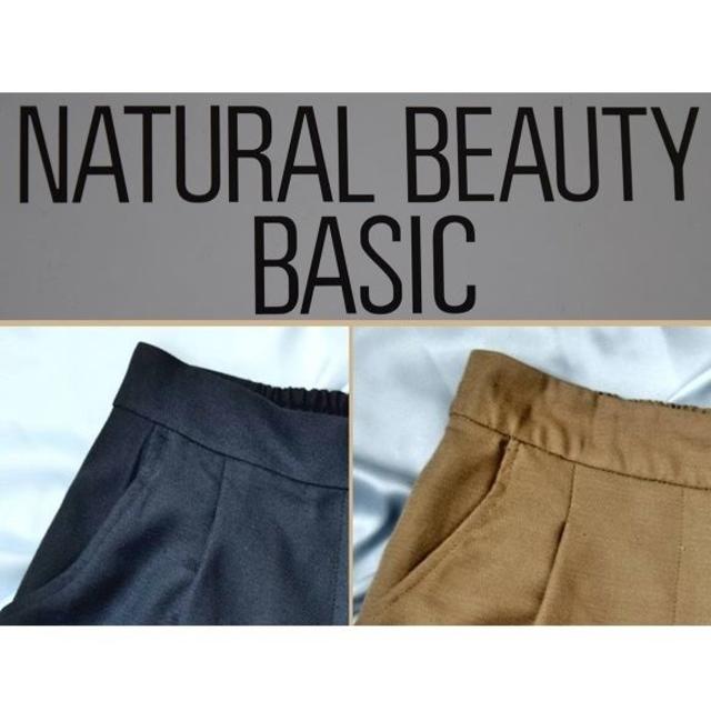 NATURAL BEAUTY BASIC(ナチュラルビューティーベーシック)のナチュラル ビューティー ベイシック ＸＳサイズ　 キュロット２点セット レディースのパンツ(キュロット)の商品写真