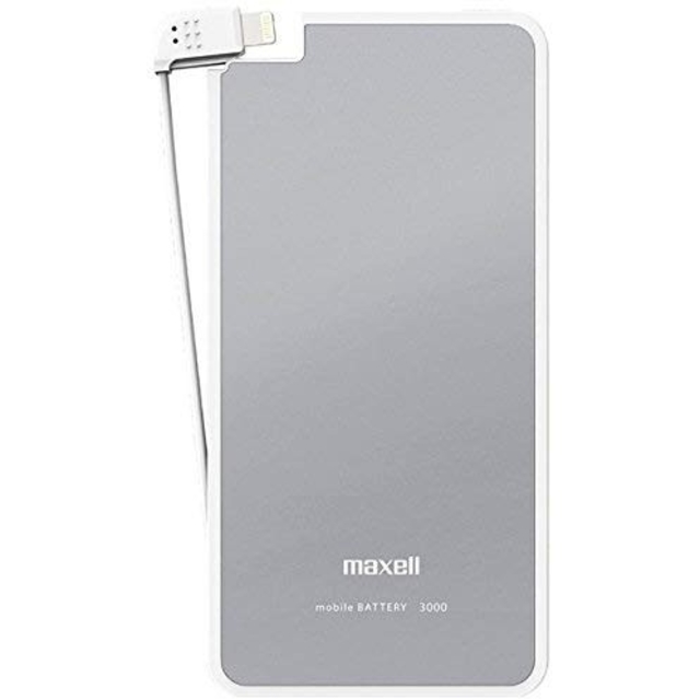 maxell(マクセル)のマクセル モバイルバッテリー超薄型ライトニングケーブルタイプ 3000mAh

 スマホ/家電/カメラのスマートフォン/携帯電話(バッテリー/充電器)の商品写真