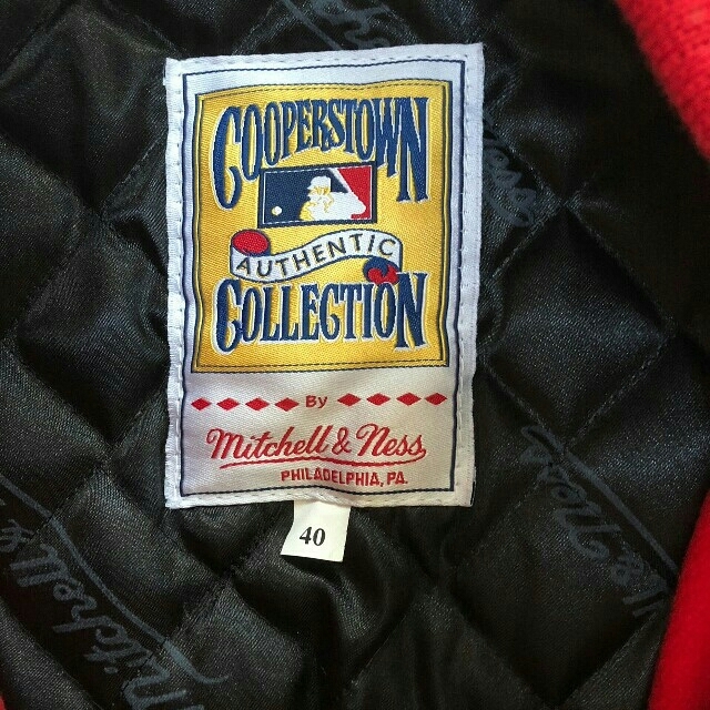 MITCHELL & NESS(ミッチェルアンドネス)のMitchell&Ness Cincinnati Reds Wool スタジャン メンズのジャケット/アウター(スタジャン)の商品写真