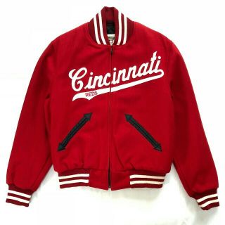 ミッチェルアンドネス(MITCHELL & NESS)のMitchell&Ness Cincinnati Reds Wool スタジャン(スタジャン)