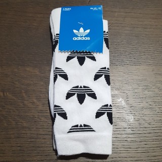 アディダス(adidas)の新品 アディダス ソックス 2P ホワイト グレー 27-29cm(ソックス)