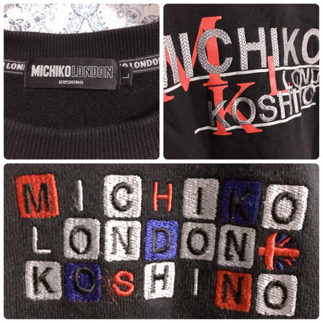 MICHIKO LONDON(ミチコロンドン)の【MICHIKO LONDON】両面刺繍スウェット✩︎Lサイズ レディースのトップス(トレーナー/スウェット)の商品写真
