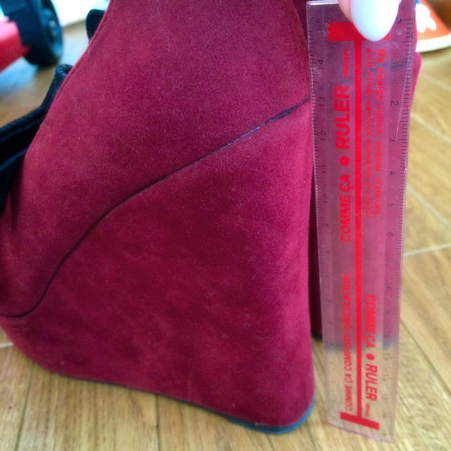 GRL(グレイル)の美脚♡リボンウエッジソールパンプス レディースの靴/シューズ(ハイヒール/パンプス)の商品写真