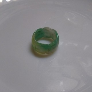 横浜中華街で買った翡翠の指輪(リング(指輪))