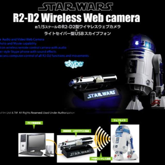 スターウォーズ　R2D2　セキュリティーカメラ　ウエブカメラ　スカイプフォン限定