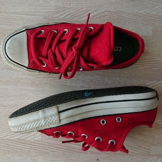 コンバース(CONVERSE)のコンバース スリッポン 23cm 赤(スニーカー)