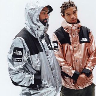 シュプリーム(Supreme)のsupreme north Face マウンテンパーカー シルバー sサイズ (マウンテンパーカー)