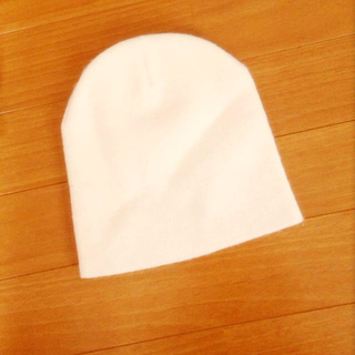 白ニット帽(ニット帽/ビーニー)