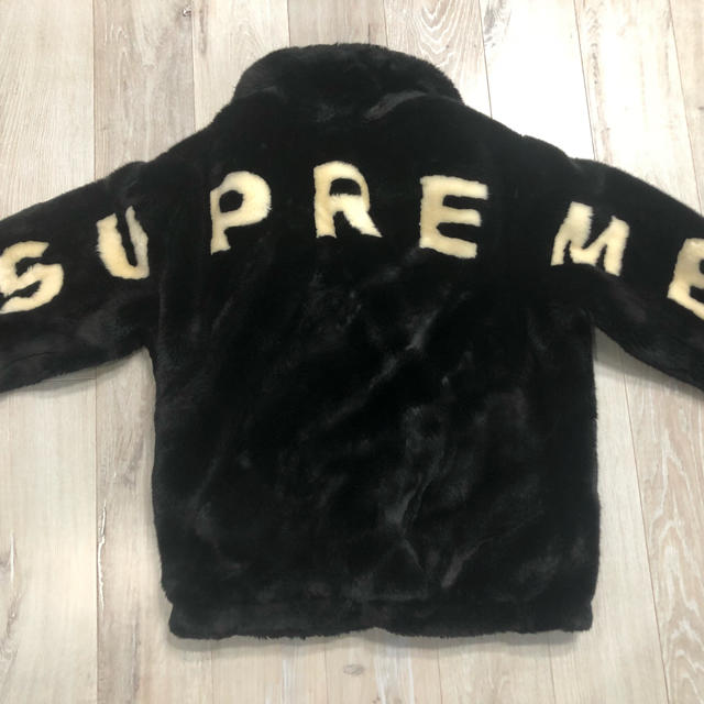 Supreme(シュプリーム)のsupreme  Fur  JKT XL黒 レディースのジャケット/アウター(毛皮/ファーコート)の商品写真