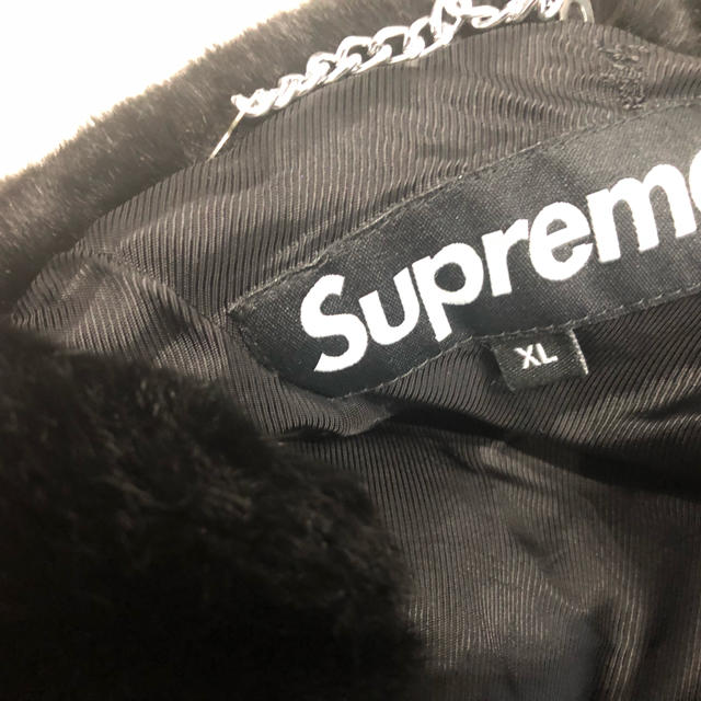 Supreme(シュプリーム)のsupreme  Fur  JKT XL黒 レディースのジャケット/アウター(毛皮/ファーコート)の商品写真