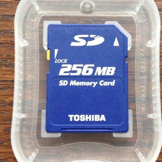 トウシバ(東芝)のTOSHIBA 256MB SD CARD(PC周辺機器)