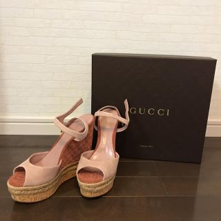 グッチ(Gucci)の《美品》GUCCI サンダル ウェッジソール 23.5㎝(サンダル)