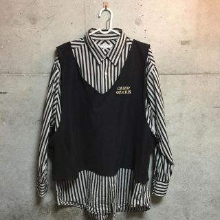 ラフシモンズ(RAF SIMONS)のNot conventional クロップドベスト 古着リメイク(ベスト)