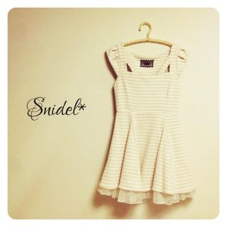 スナイデル(SNIDEL)の交換希望♡レースレイヤード切替えワンピ♡(ミニワンピース)