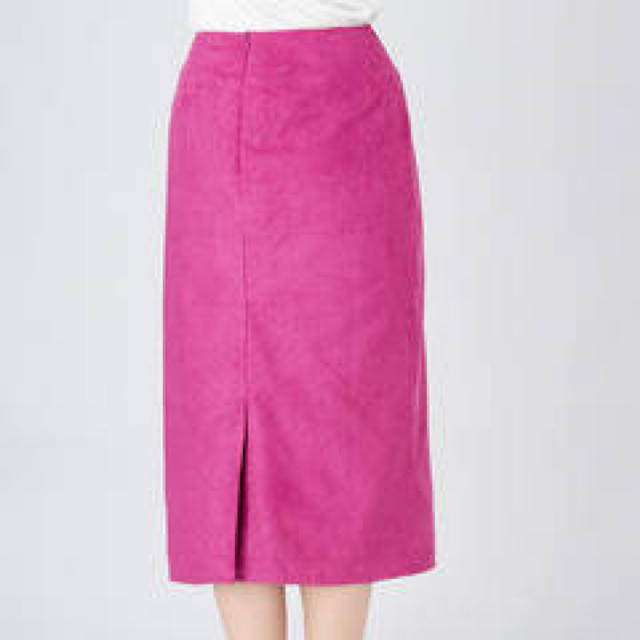 Ungrid(アングリッド)のミドル丈フェイクスエードタイトスカート  レディースのスカート(ひざ丈スカート)の商品写真