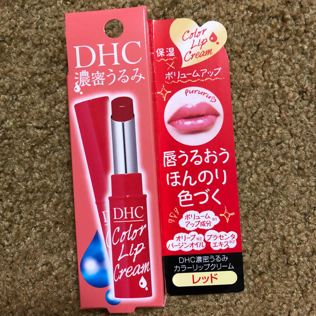 DHC(ディーエイチシー)の新品★DHC★濃密うるみカラーリップ★レッド★唇うるおうほんのり色づくニベア コスメ/美容のスキンケア/基礎化粧品(リップケア/リップクリーム)の商品写真