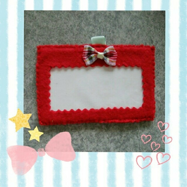 フェルト名札 赤 chie様専用の通販 by ♡ゆあとま♡'s shop|ラクマ