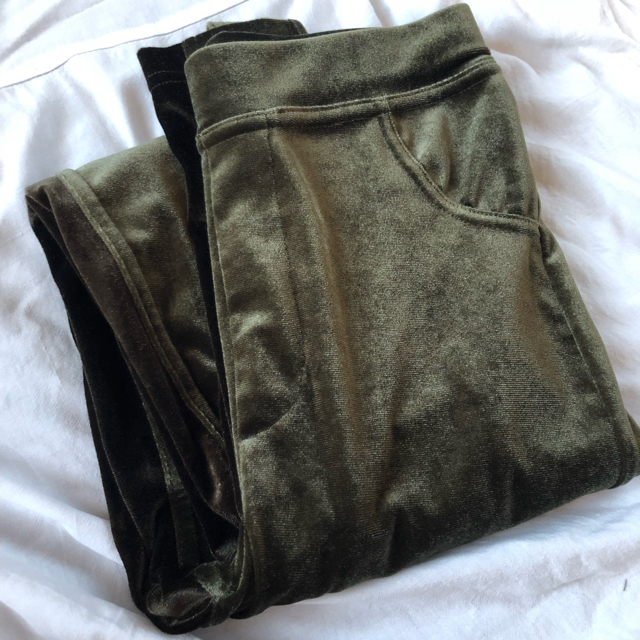 カジュアルパンツjuemi Luster Velour Pants