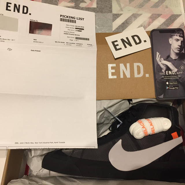 配送員設置 OFF-WHITE - OFFWHITE × Nike the10 blazer black 26.0 スニーカー 配送員設置 OFF-WHITE - OFFWHITE × Nike the10 blazer black 26.0 スニーカー