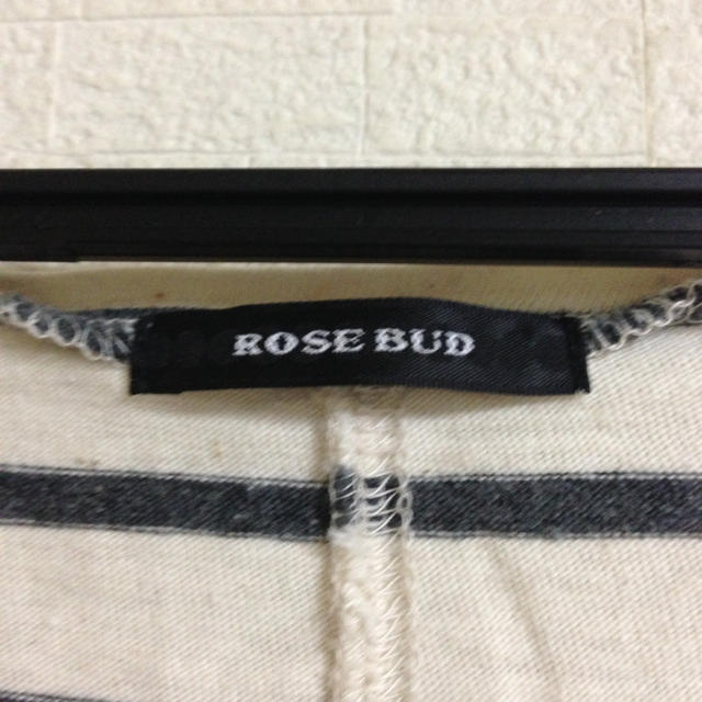 ROSE BUD(ローズバッド)のROSEBUDショートボーダーカットソー レディースのトップス(カットソー(半袖/袖なし))の商品写真