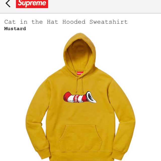 トップスSupreme Cat in the Hat Hooded M 送料込