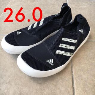 アディダス(adidas)のアディダス  ブラック 26.0センチ(サンダル)