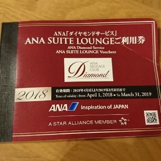 エーエヌエー(ゼンニッポンクウユ)(ANA(全日本空輸))のANA SUITE LOUNGE ご利用券 4枚(その他)