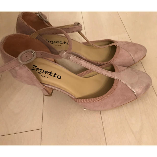 repetto(レペット)のレペット♪綺麗なモーヴピンク T字ストラップ パンプス 36 レディースの靴/シューズ(ハイヒール/パンプス)の商品写真