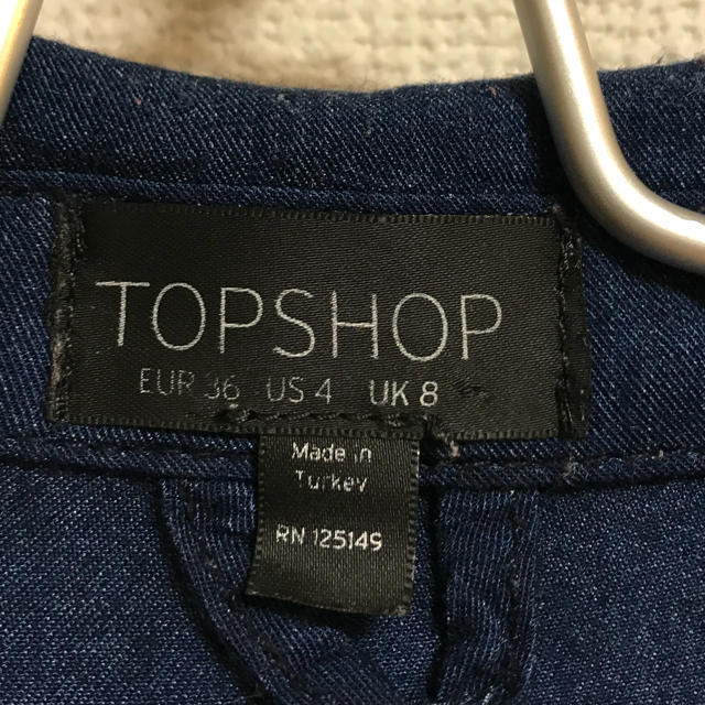 TOPSHOP(トップショップ)の【coco様専用】Top shop デニムワンピース レディースのワンピース(ひざ丈ワンピース)の商品写真