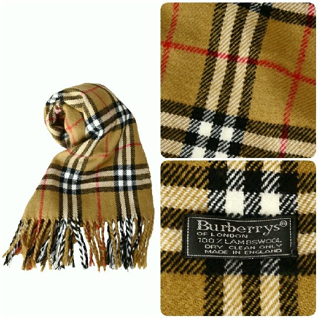 BURBERRY(バーバリー)の★BURBERRY★バーバリー★チェック マフラー★ノバチェック★イングランド製 メンズのファッション小物(マフラー)の商品写真