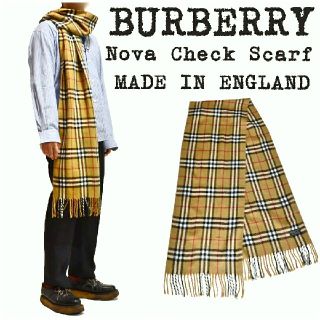 バーバリー(BURBERRY)の★BURBERRY★バーバリー★チェック マフラー★ノバチェック★イングランド製(マフラー)