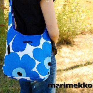 マリメッコ(marimekko)のマリメッコ＊ショルダーバッグ 青(ショルダーバッグ)