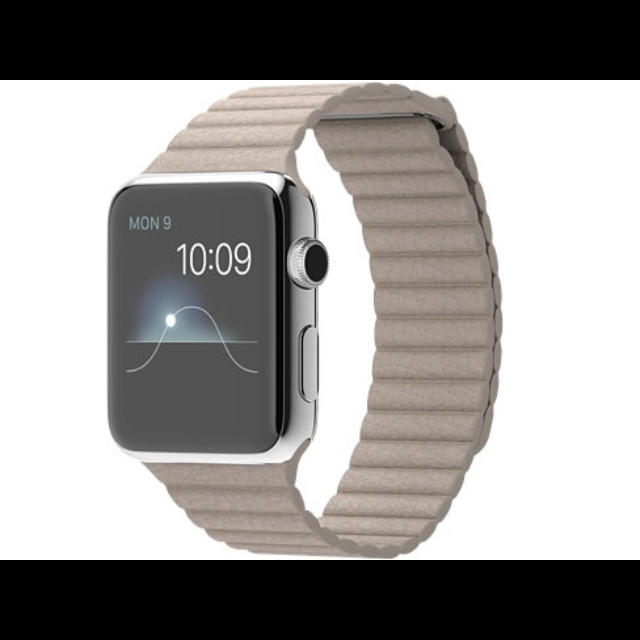 Apple Watch(アップルウォッチ)のアップルウォッチ  42ミリ レザーループバンド メンズの時計(レザーベルト)の商品写真