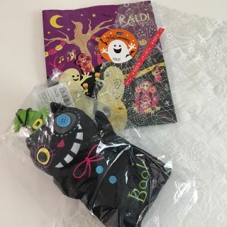 カルディ(KALDI)のカルディ  ハロウィン 黒猫 ハンドパペット (ぬいぐるみ)