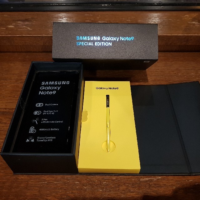 新品未使用 galaxy note9 512gb ブルー simフリー