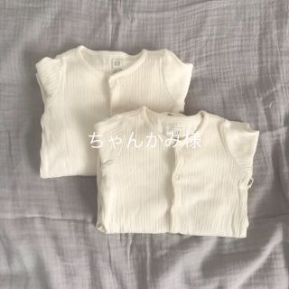 ベビーギャップ(babyGAP)のベージュロンパース(ロンパース)