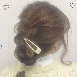 フーズフーチコ(who's who Chico)の新品！大ぶり ゴールドヘアクリップ  lattice kitty ロキエ(バレッタ/ヘアクリップ)