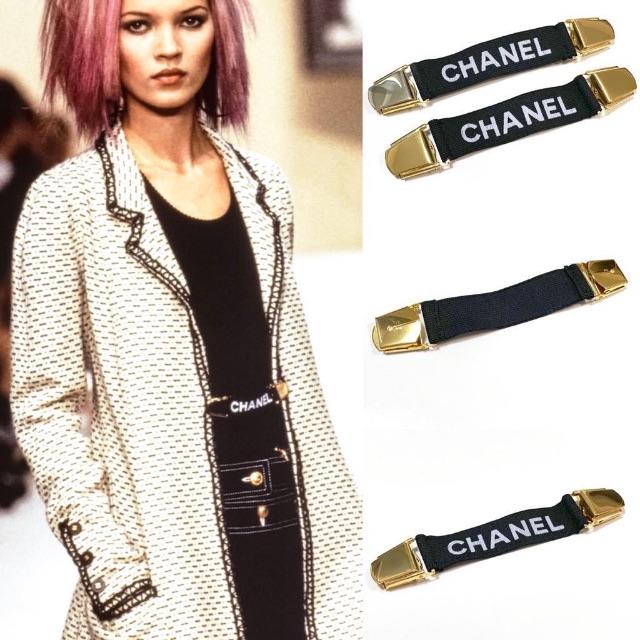 CHANEL(シャネル)のシャネル ケイトモス コレクション着 アーム バンド サスペンダー E1149 レディースのファッション小物(サスペンダー)の商品写真