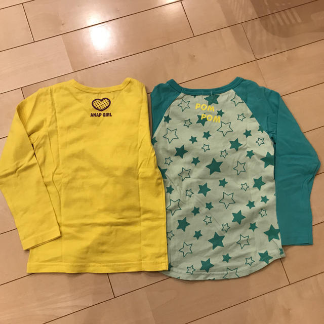 ANAP Kids(アナップキッズ)のANAP kidsロンT2枚ズボン2枚セット キッズ/ベビー/マタニティのキッズ服女の子用(90cm~)(Tシャツ/カットソー)の商品写真