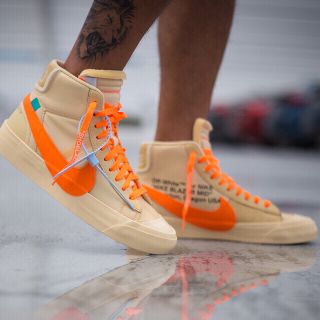 ナイキ(NIKE)のOFF WHITE x NIKE BLAZER MID 25.5cm(スニーカー)