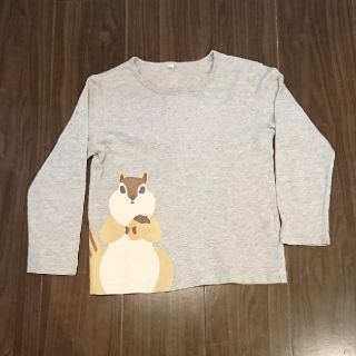 ムジルシリョウヒン(MUJI (無印良品))の無印良品 グレーロンT 130cm (Tシャツ/カットソー)