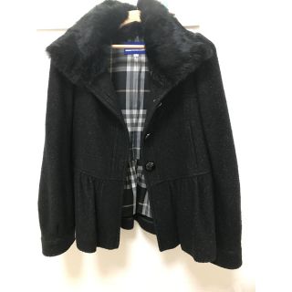 バーバリーブルーレーベル(BURBERRY BLUE LABEL)の美品★BURBERRY BLUE LABELコート(ピーコート)