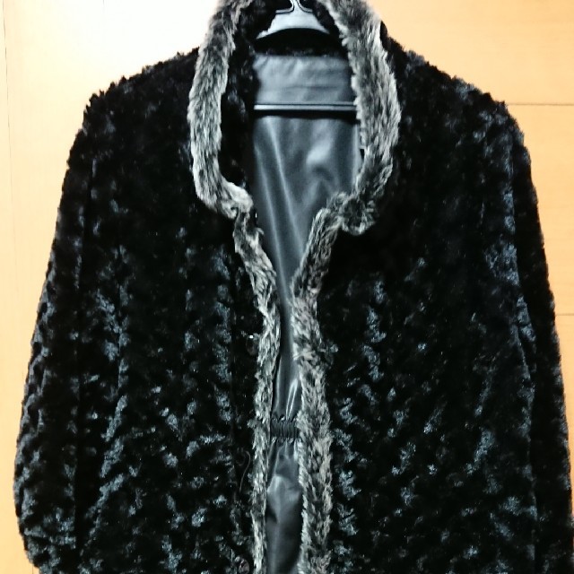 値下げ《ブラック》毛皮風リバーシブルジャケット レディースのジャケット/アウター(その他)の商品写真