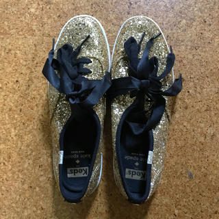 ケイトスペードニューヨーク(kate spade new york)の最終値下げ！Kate Spade x KEDS ゴールドスニーカー(スニーカー)