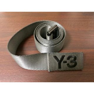 ワイスリー(Y-3)のY-3 LOGO BELT シルバー Lサイズ(ベルト)