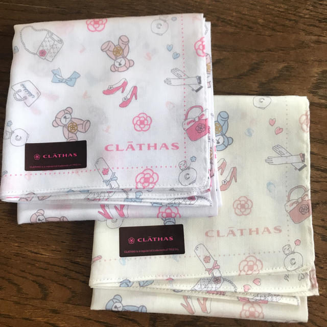 CLATHAS(クレイサス)のクレイサス 2枚セット レディースのファッション小物(ハンカチ)の商品写真