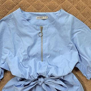 ザラ(ZARA)のザラ★新品★未使用★美品★ワンピ★リボン★ジップ★トップス★スカート★(ミニワンピース)